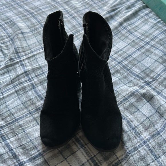 Black Worthington ankle boots size 5.5 - Picture 2 of 4